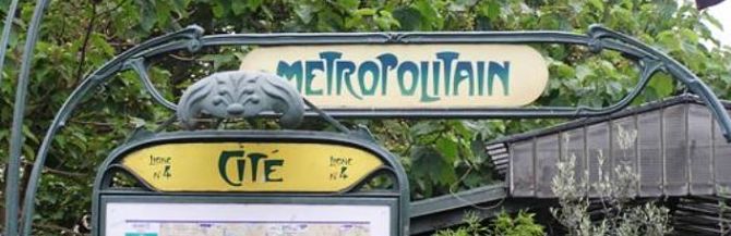 Paris Metro Sign