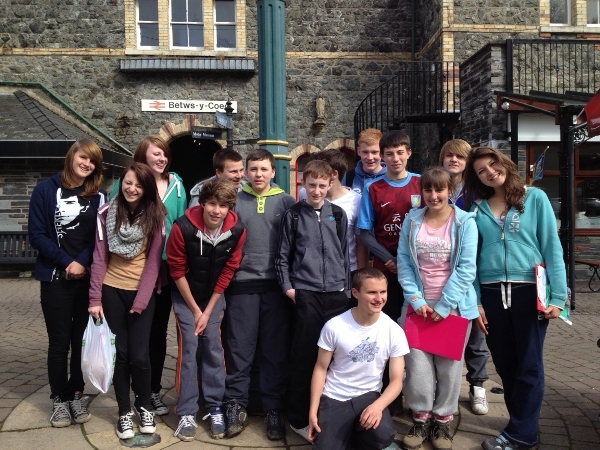 Students Betws y Coed Snowdonia National Park Geography trip