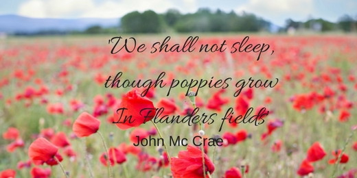 armistice day john mccrae verse in flanders fields